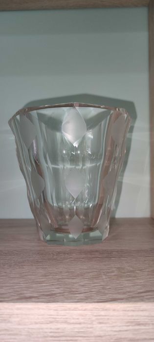 Jarra vaso art deco cristal Tomeco Slovaquie