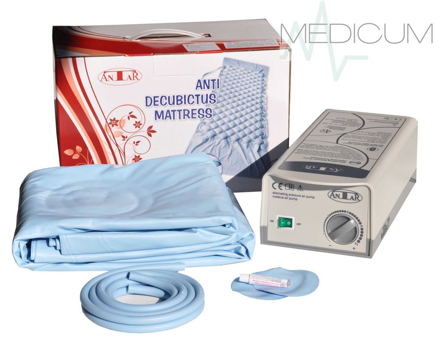 MATERAC PRZECIWODLEŻYNOWY bąbelkowy antar na odlezyny dla chorego