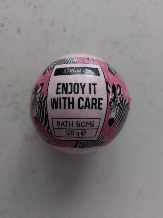 Kula do kąpieli bath bomb Maxbrands Stay Wild różowa zebra NOWA z 25zł
