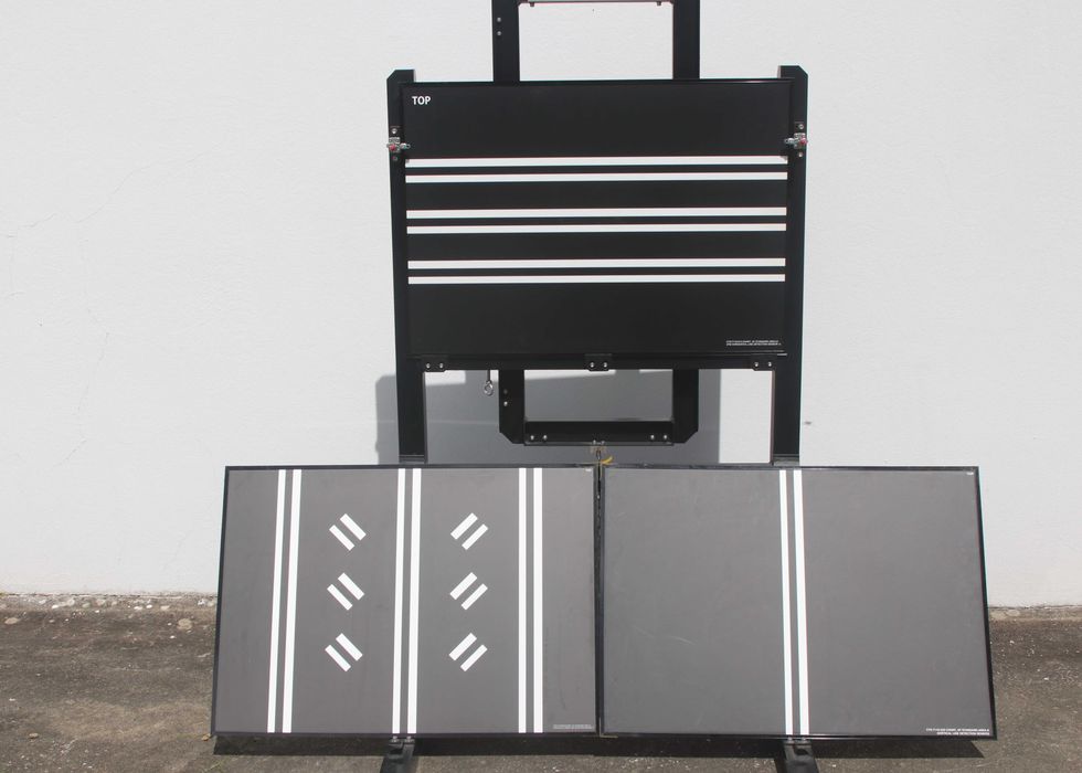 Placas de teste de flashes e suporte