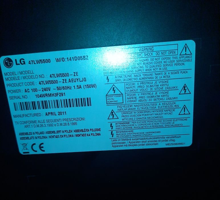 Telewizor LG 47 3D 47LW5500