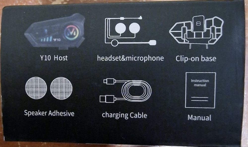 Bluetooth мотогарнітура для шолома, навушник на шолом