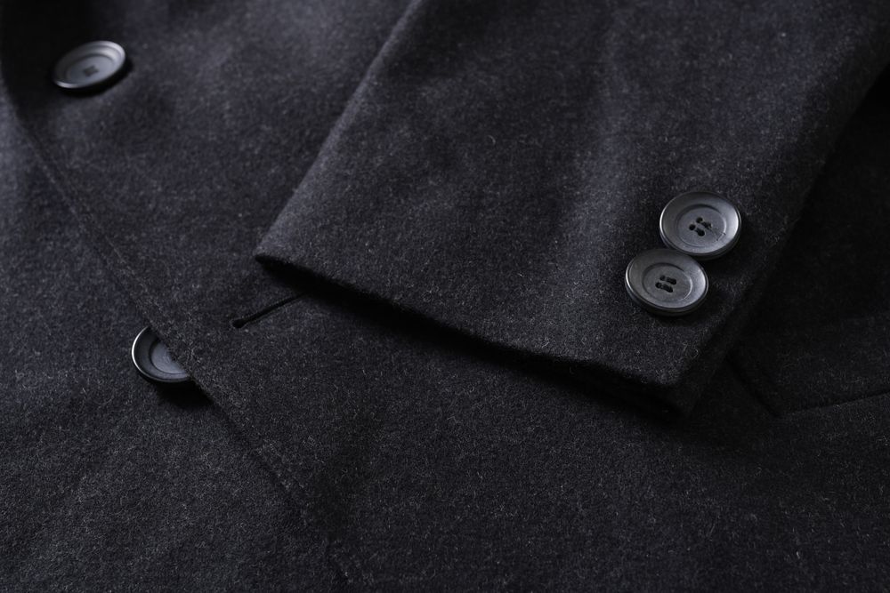 KARL JAGER BAVARIA LODEN antracytowy płaszcz męski 100% wełna r. 50