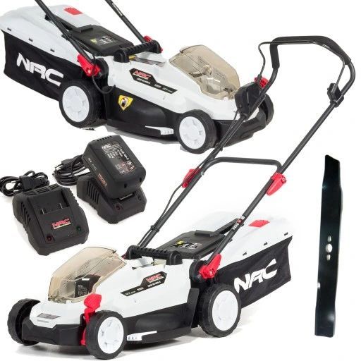kosiarka akumulatorowa silnik indukcyjny nac 18v 33cm bateria 4ah ładowarka