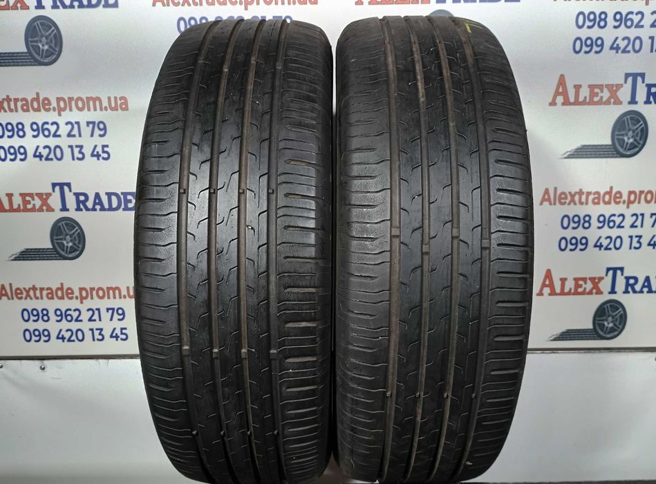 2 шт. 205/60 R16 Continental EcoContact 6 літні шини вживані, 2020 рік