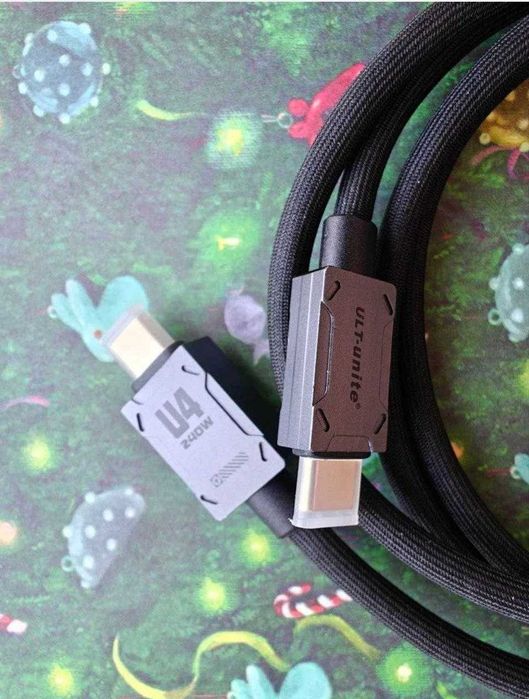 Кабель USB4 USB5 ULT CableDeconn HAGiBiS TB 4/5 40-120Gbps 240W 0.2-3 м