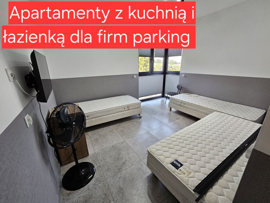 Noclegi  parking Apartamenty kuchnia łazienka