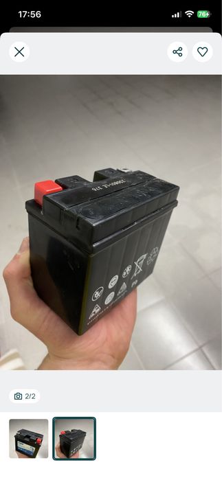 Bateria exide agm ETZ7-BS 12v 6ah para motas (nova)