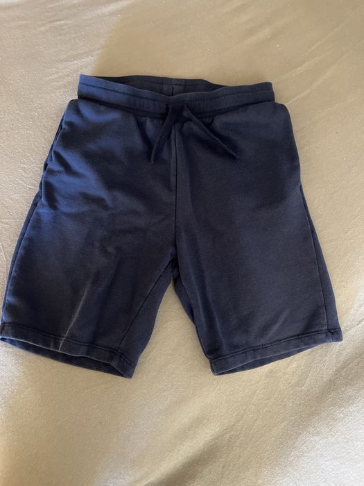 Spodenki H&M 140 granatowe bawełniane