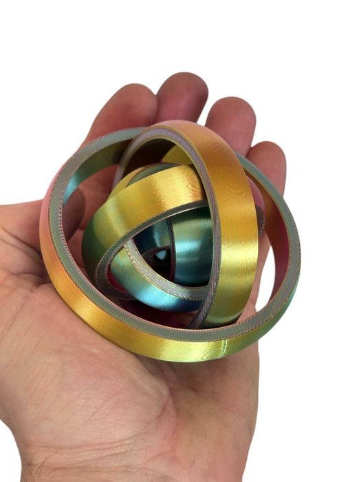 Żyroskop zabawka, Fidget Toy 90 mm, druk 3D – gadżet antystresowy