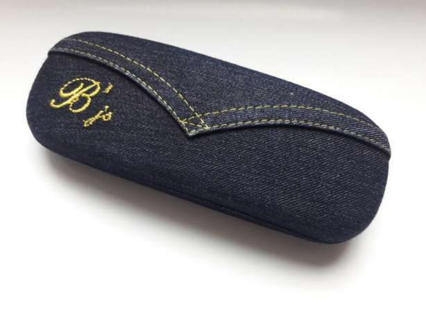 Pokrowiec / etui na okulary jeans jeansowy BACCARA