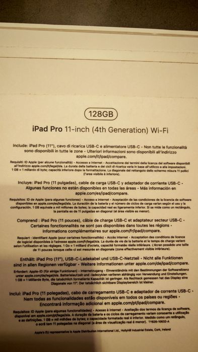 iPad Pro 11 4 gen 128gb wifi