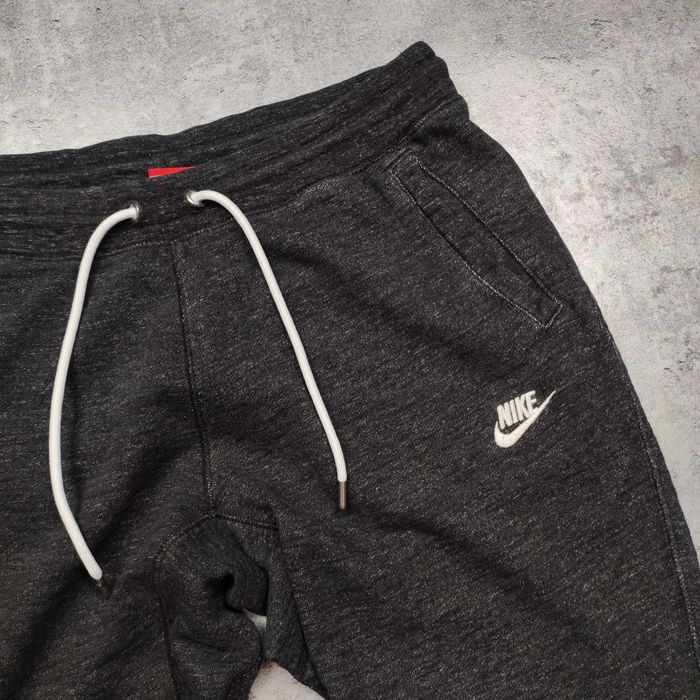 MĘSKIE Spodnie Dresy Sportowe Szare Nike Haft Logo Casual Active GYM