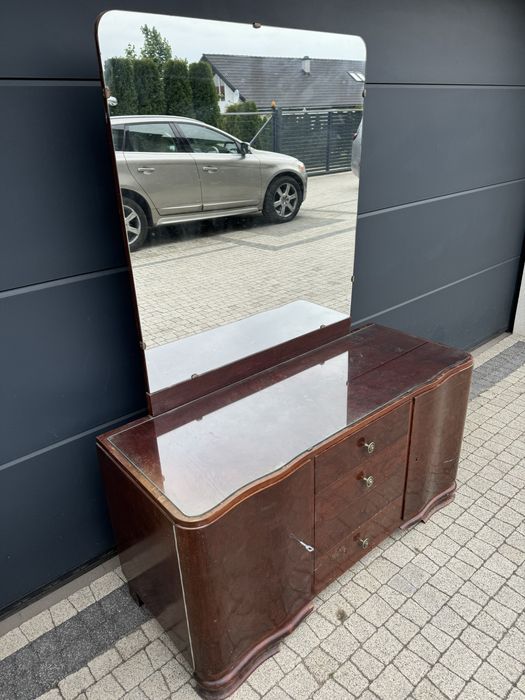 Ładna szafka komoda lustro antyk solidny mebel
