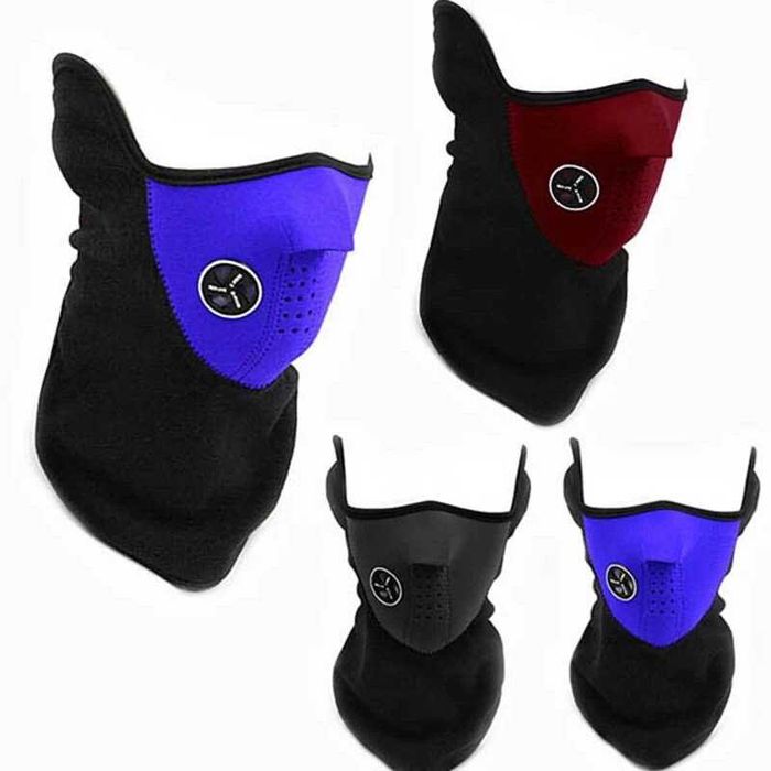 Máscara Balaclava Meia Face Inverno Corta-Vento Respirável