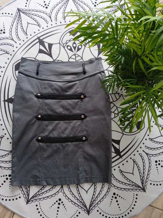 Grafitowa spódnica elegancka rozmiar M