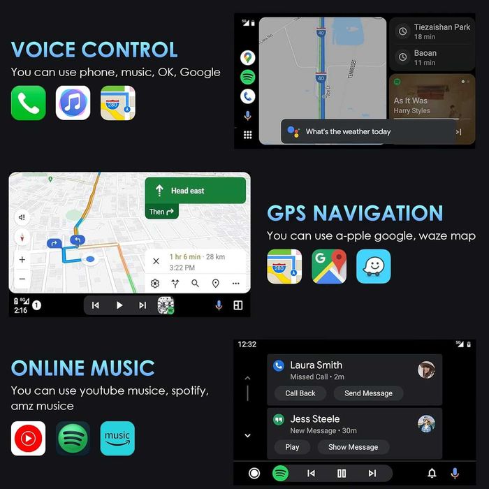 2w1 bezprzewodowy adapter Carplay do Apple iOS Android Auto Smart USB