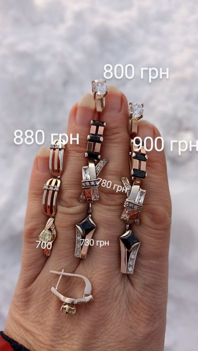 Сережки срібні 925 проба