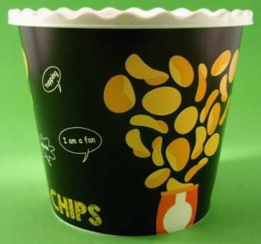 Kubek do popcornu 2,2 litra pojemnik wiaderko