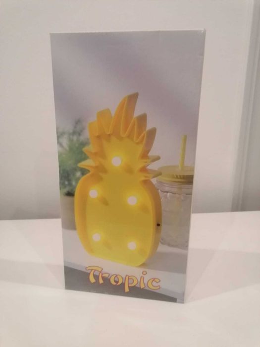 Luminária Decorativa LED Abacaxi – Tropical Style  Penha de França