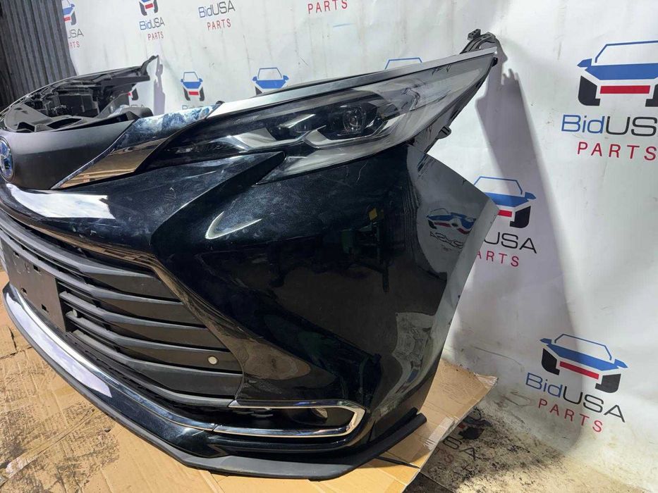 Zestaw Przód Zderzak Pas Przedni Lampy LED Chłodnice Toyota Sienna IV XL40 2021 Hybryda