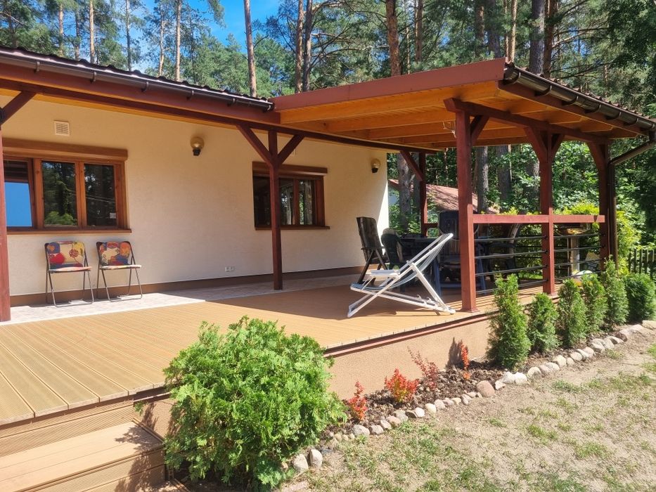 Domek na Mazurach, ok.80 m do jeziora, łódka w cenie
