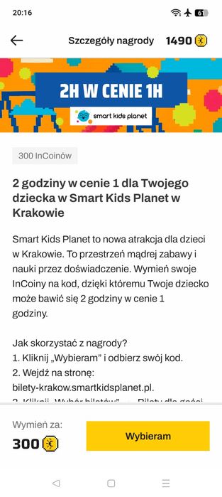 Smart kids planet kraków 2h