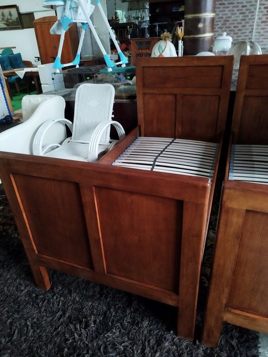 łóżko dębowe Antyk Vintage 90\190