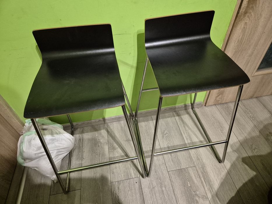 2 Hokery Krzesła Barowe Ikea