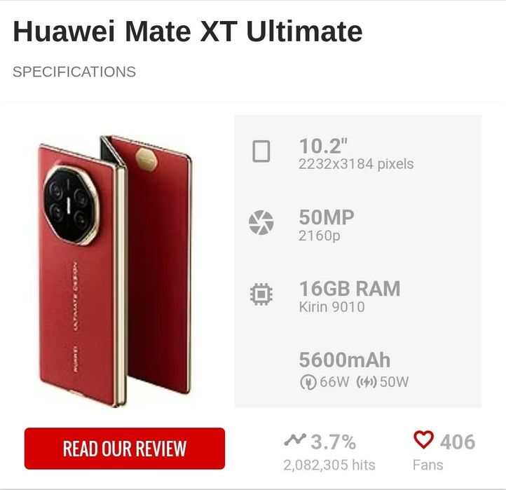 HUAWEI Mate XT Ultimate Tri Fold 1TB