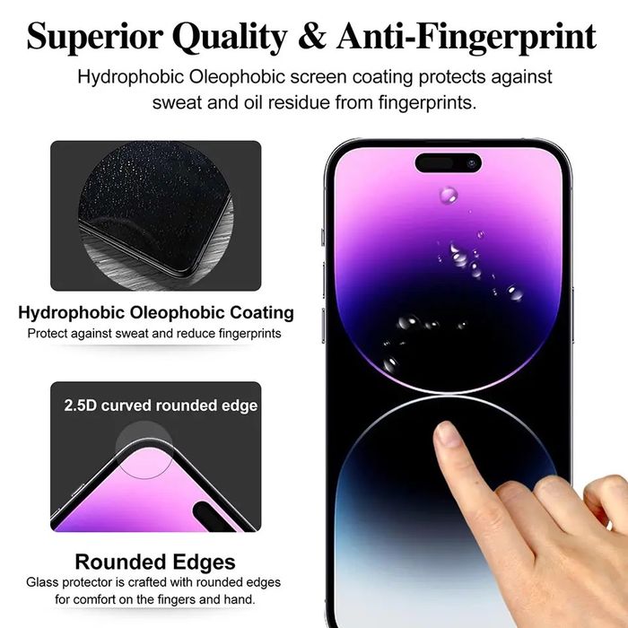 3x Tempered Glass Screen Protector for iPhone 14 Pro Max – PROMOTION64751082008450120