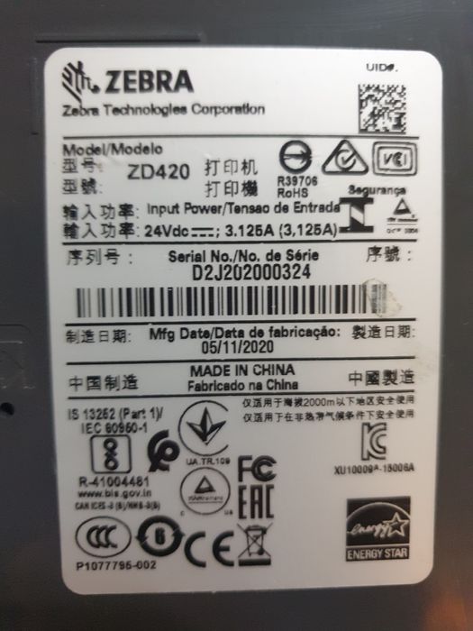 Zebra zd420 термопринтер