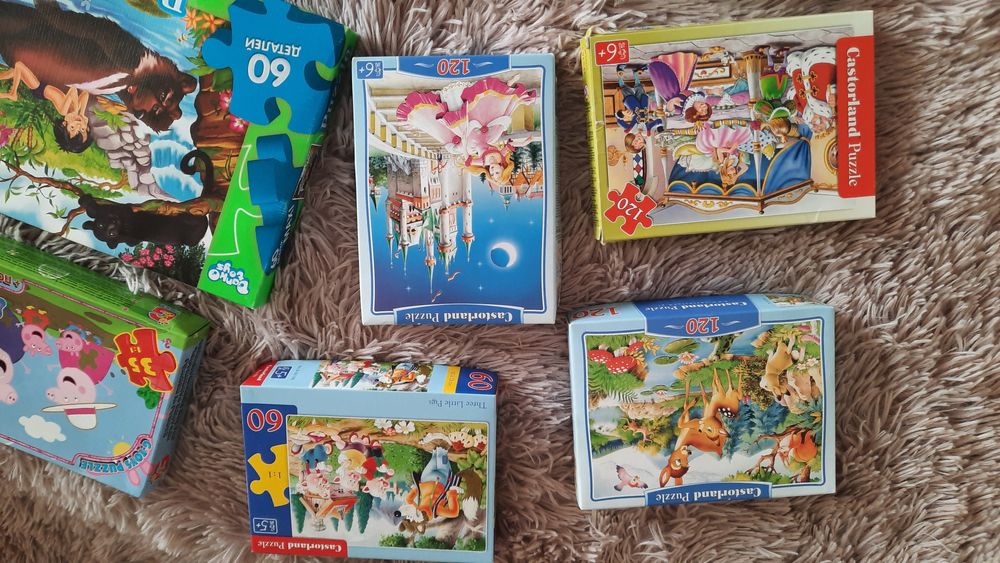 Пазлы на 30, 60, 70, 120 и 220 деталей