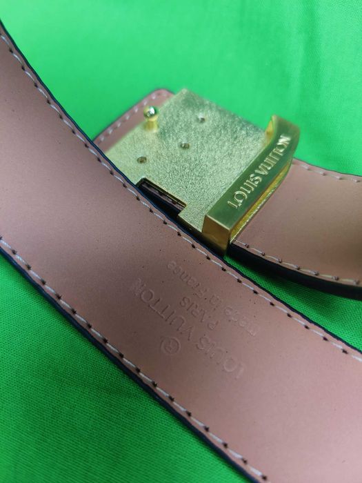 Pasek unisex Louis Vuitton z pudłkiem i torebka nowośc brazowy Premium