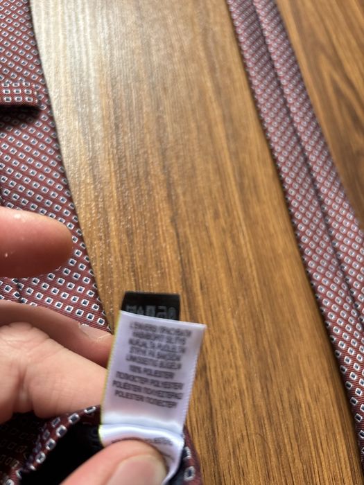 Коричневий вузький галстук краватка Marks & Spencer