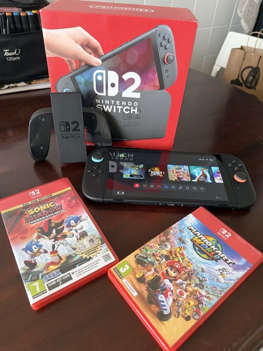 Nintendo Switch 2 + 2 Jogos Físicos | Estado Impecável
