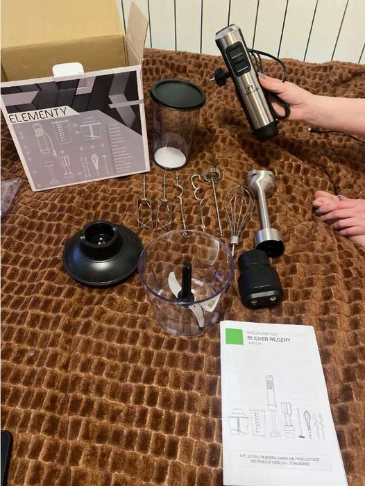 Blender ręczny Abrams turbo 1500W mikser wielofunkcyjny 7w1 blender FV