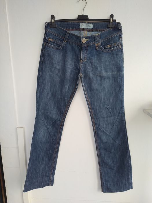 Calças de Ganga Lavagem Média com Pormenores - TRF (Zara) - Tamanho 40