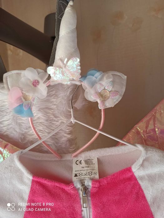 Велюровий Маскарадний костюм комбінезон кігурумі єдиноріг поні 7-8 рок