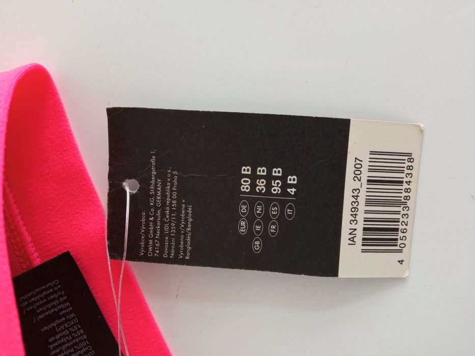 Soutien/Top fitness, musculação ou desporto - 80B (multicolorido)