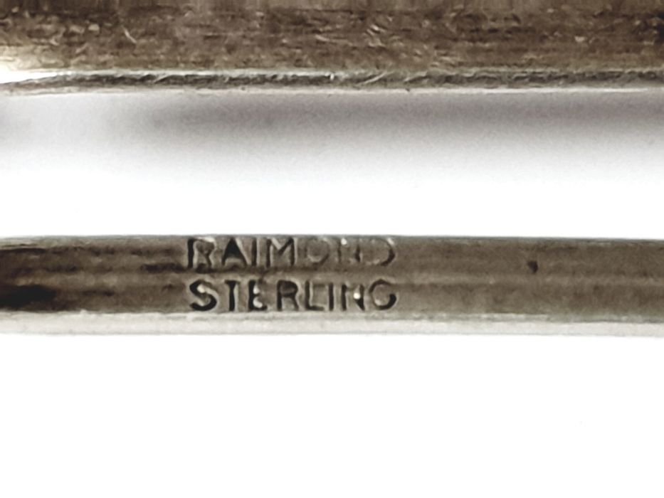 Antiga pinça para açúcar em pedra em prata contrastada