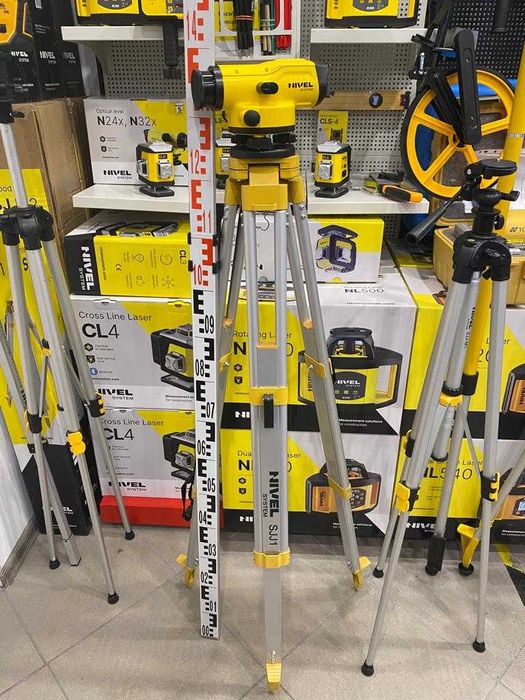 Niwelator Optyczny N32x Nivel System Łata Statyw Laser Optyk