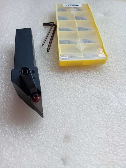 Suporte  pastilhas p/ torno de 20mm + 10 pastilhas VNMG16Boa qualidade