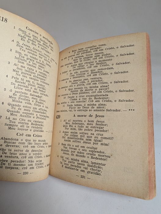 Salmos e Hinos - ano 1958
