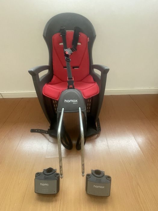 Cadeira de bicicleta Hamax Smiley + 2 suportes
