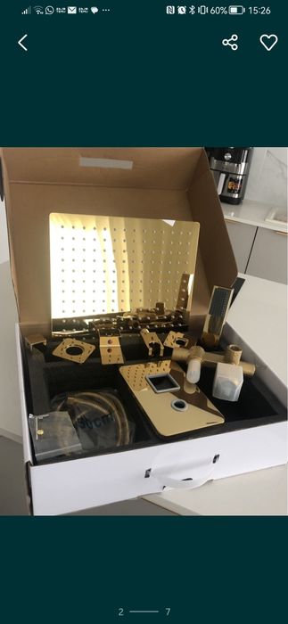 Chuveiro duche dourado