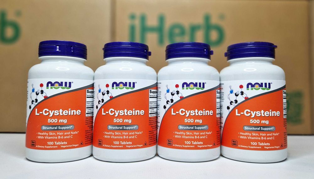 Цистеїн NOW Foods L-Cysteine, L-цистеїн для волосся і шкіри, 500мг
