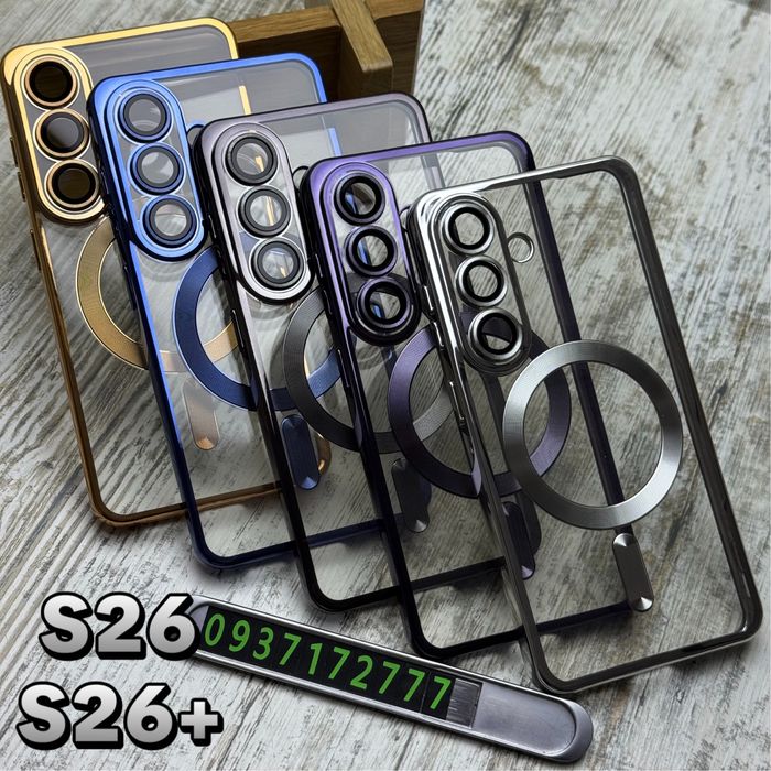 Чохол прозорий Chrome MagSafe на Samsung S26/ S26+/ Plus. Чехол
