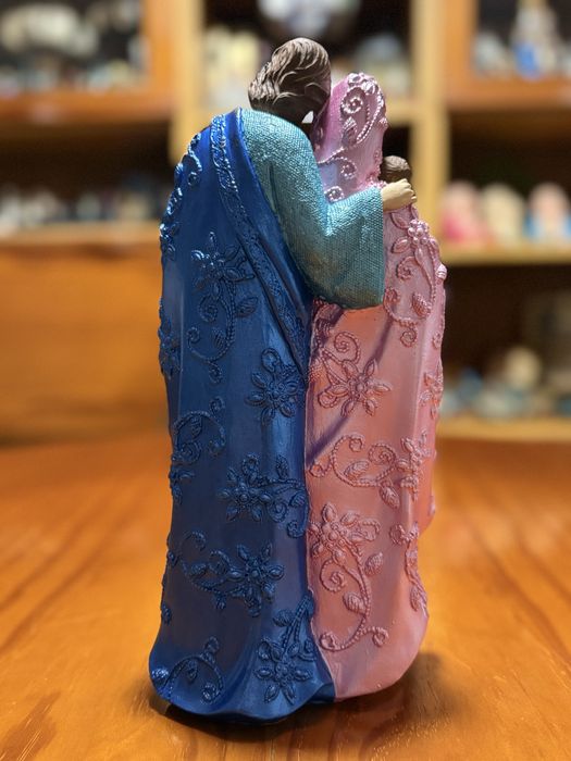 Sagrada família pintada à mão