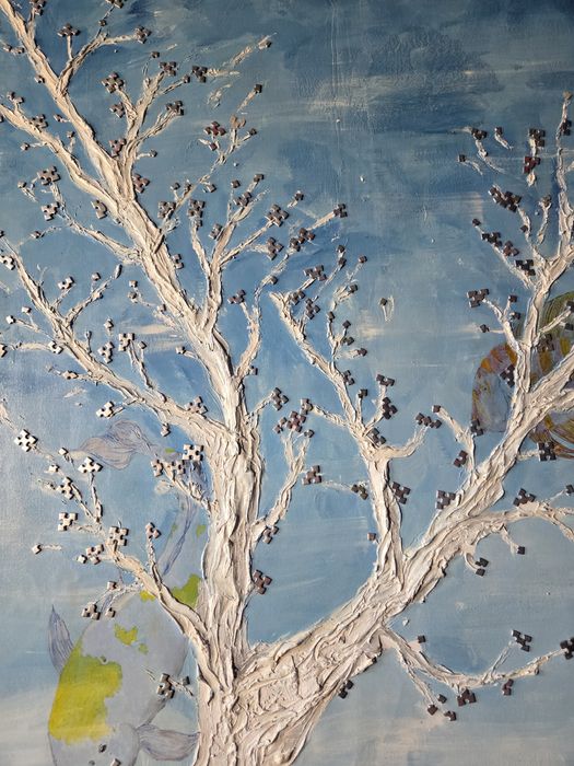 Duży obraz  140x80 cm zatopione drzewo